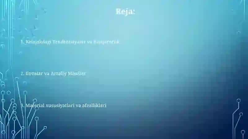 Noorganik karozziyaga chidamli materiallar 2