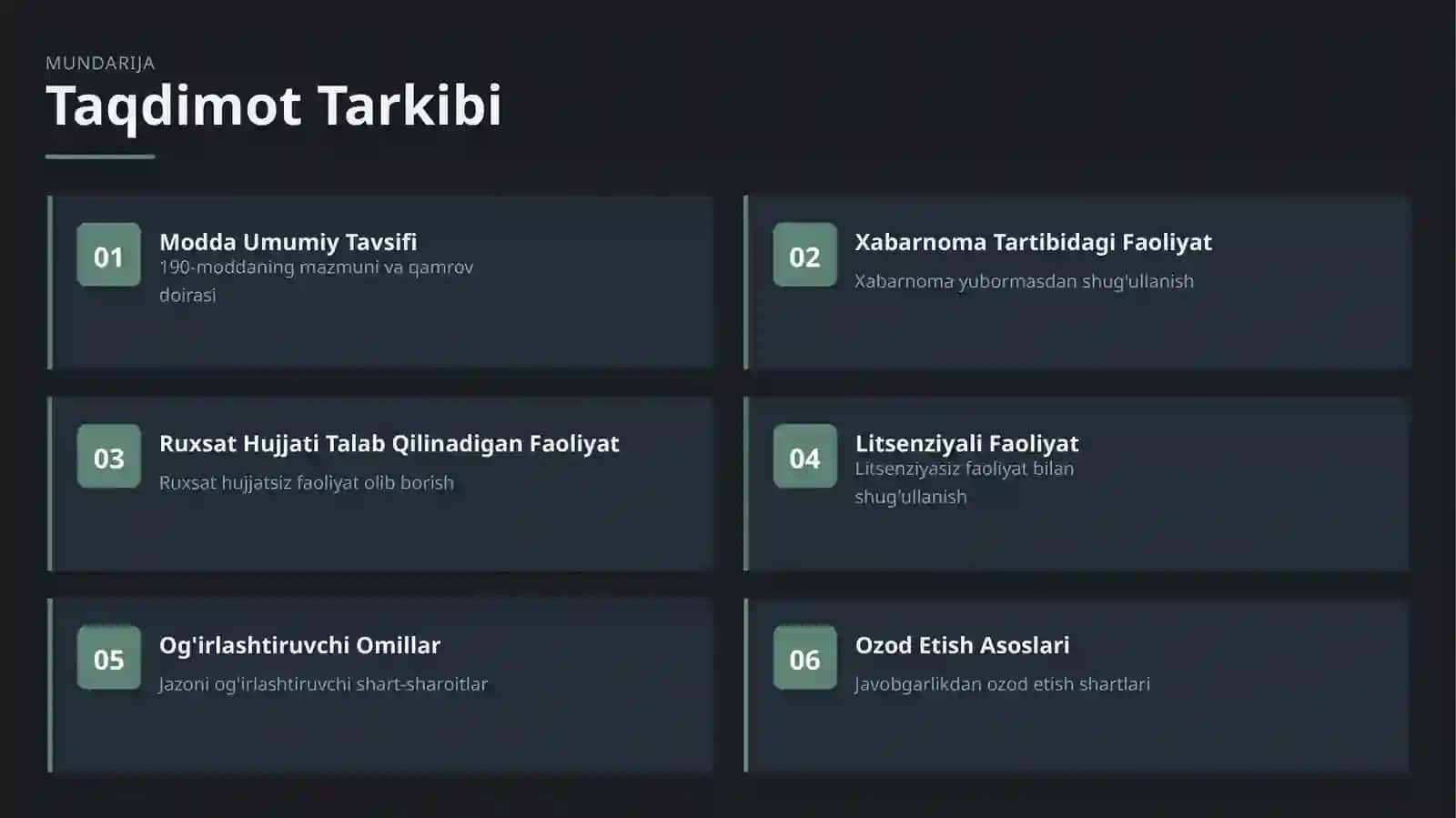 O'ZBEKISTON RESPUBLIKASI JINOYAT KODEKSI 2