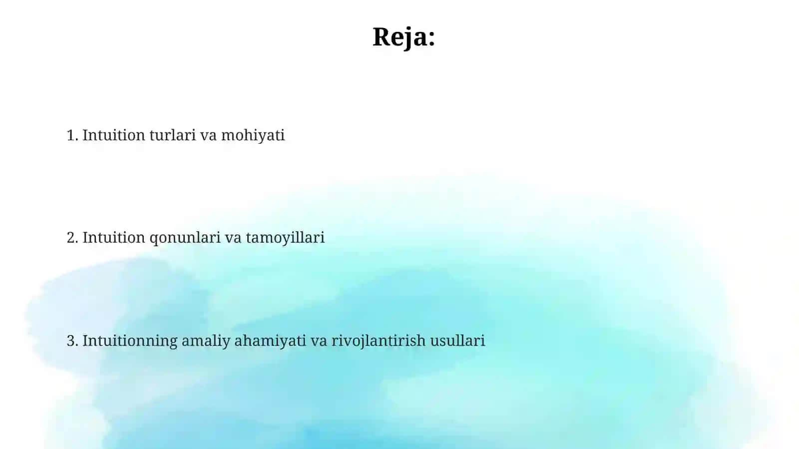 Sezgi turlari va uning qonuniyatlari 2