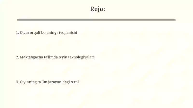 O'yinning ta'rifi va turlari 2