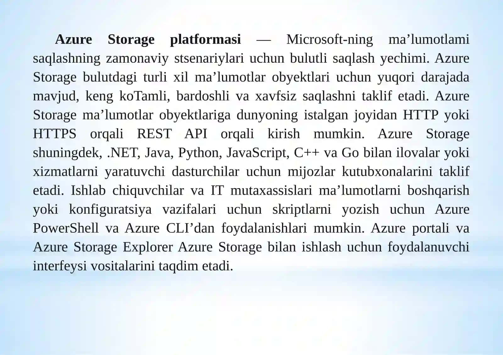 Azure Storage platformasi 2