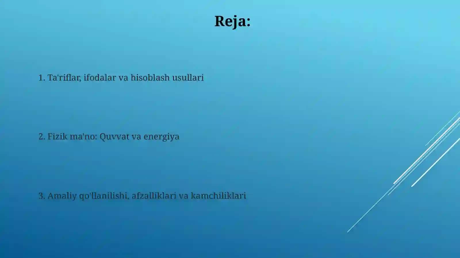 Effektiv va oʻrtacha qiymatlar 2