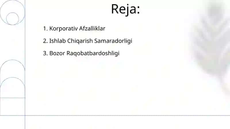 Koorporatsiyalar ustunliklari 2