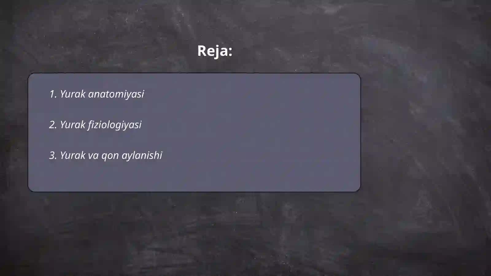 Yurak anatomiyasi 2