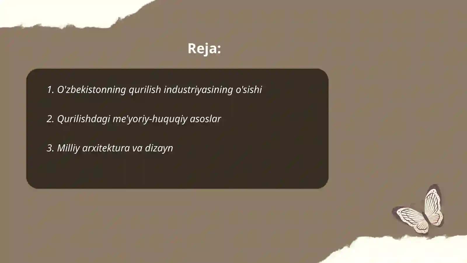 O'zbekiston Respublikasi bajarilgan qurilish ishlari 2