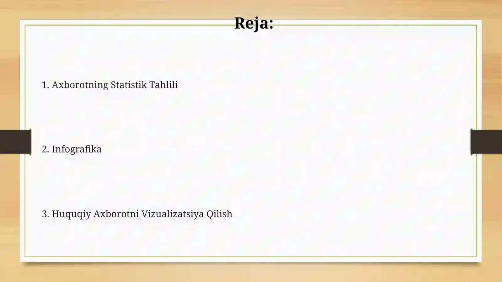 Axborotning Statistik Tahlili 2