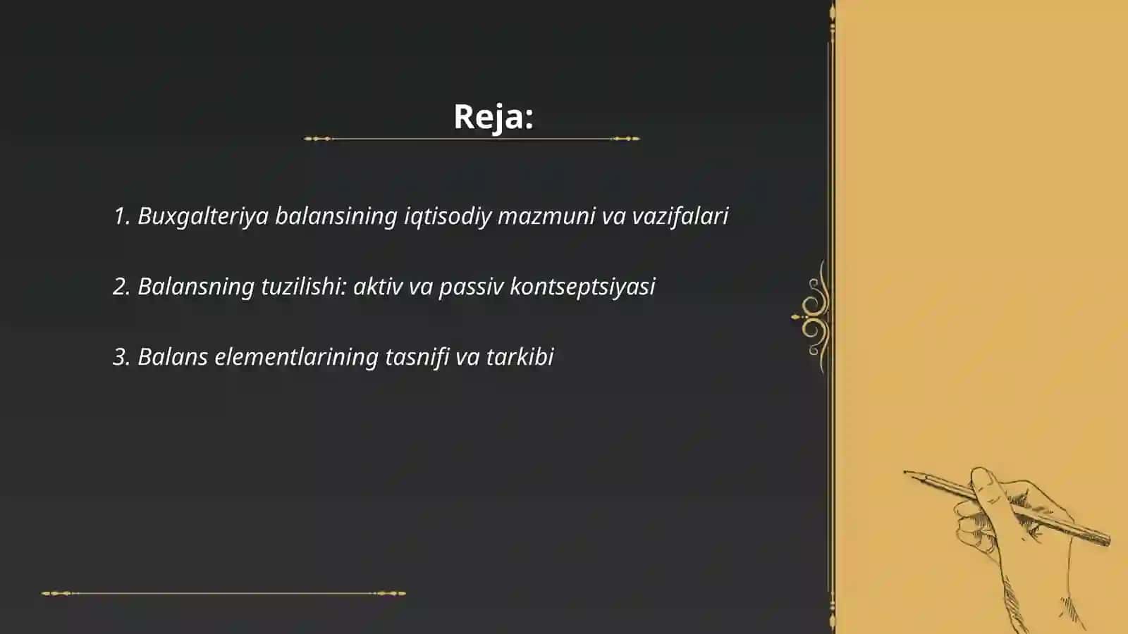 Buxgalteriya balansi iqtisodiy mazmuni va tuzilishi 2