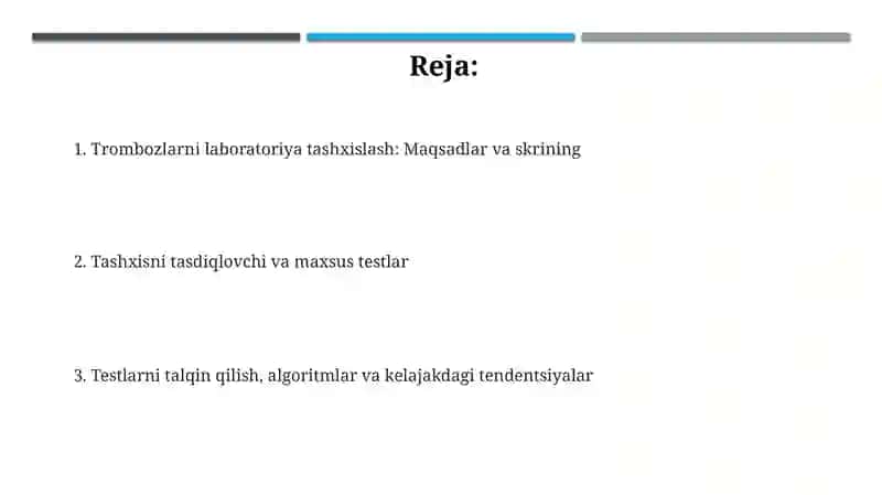 Trombozlar labaratoriya deagnistikasi 2