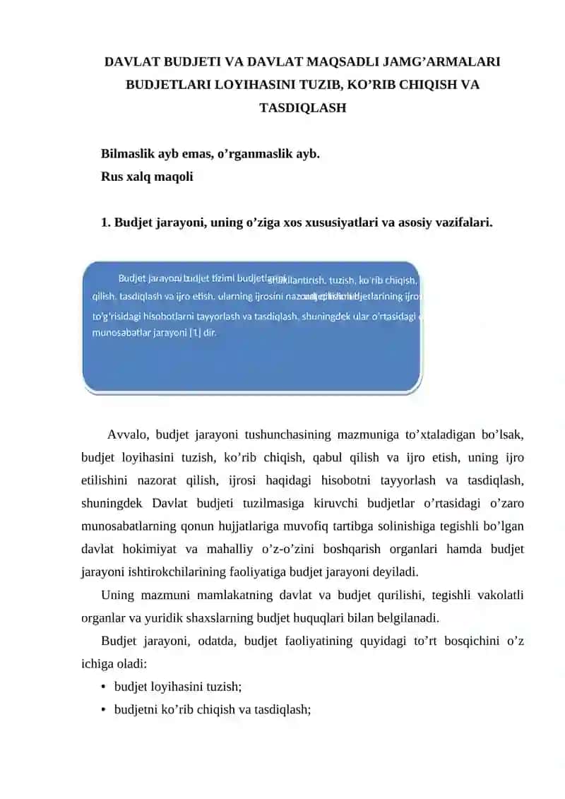 Davlat maqsadli jamg’armalari 2