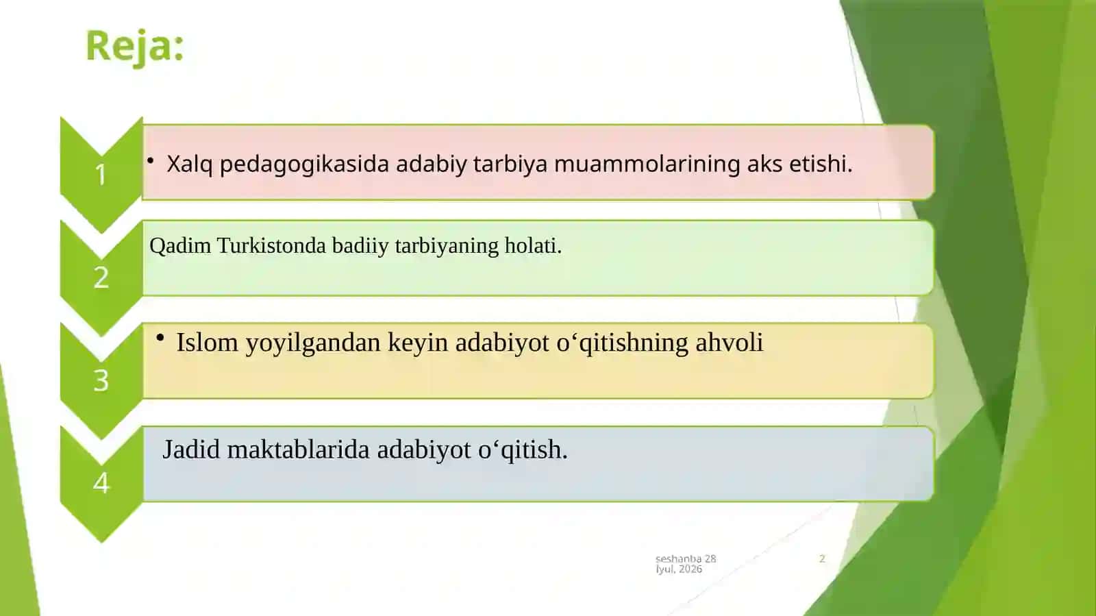 Turkistonda adabiyot o‘qitish metodikasi tarixi 2