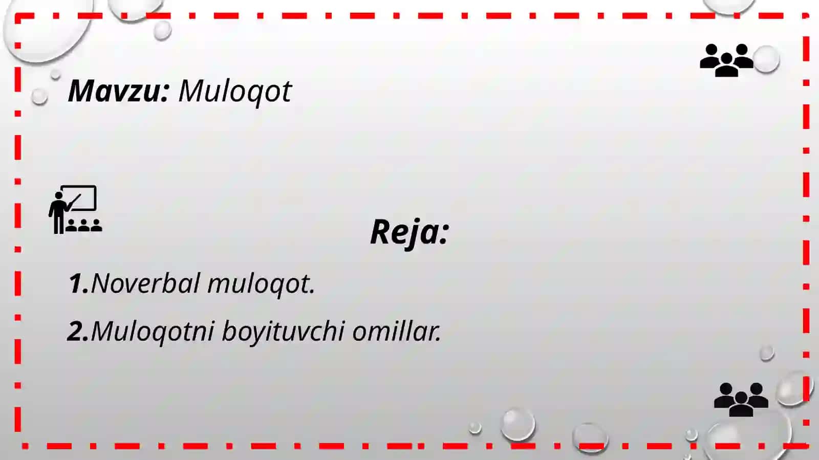 Noverbal muloqot 2