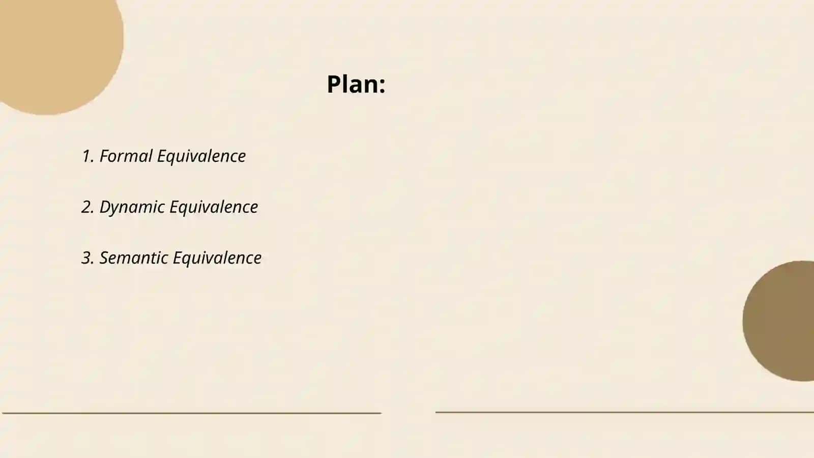 Types of Translation Equivalence 2