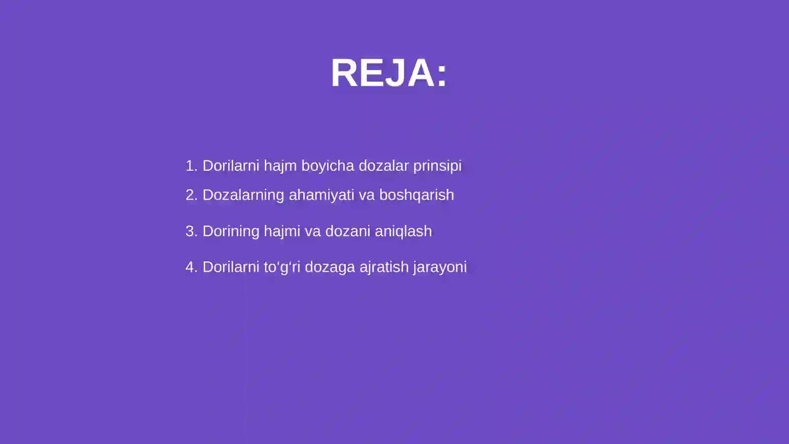 Dorilarni Hajm Boyicha Dozalarga Bolish 2