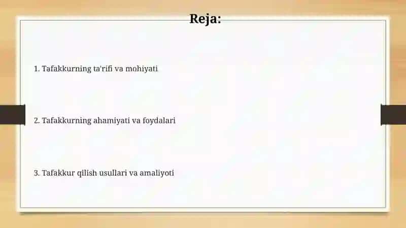Tafakkur haqida 2