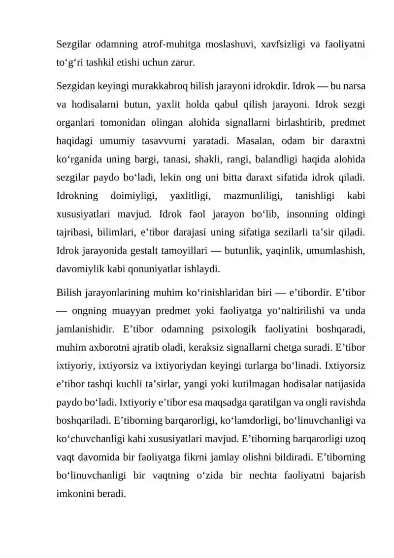 BILISH JARAYONLARI PSIXOLOGIYASI GLASSARIY 2