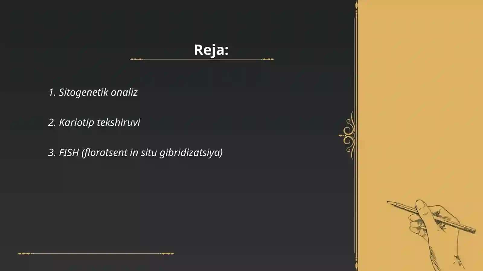 Odam genetikasining oʻrganish usullari 2