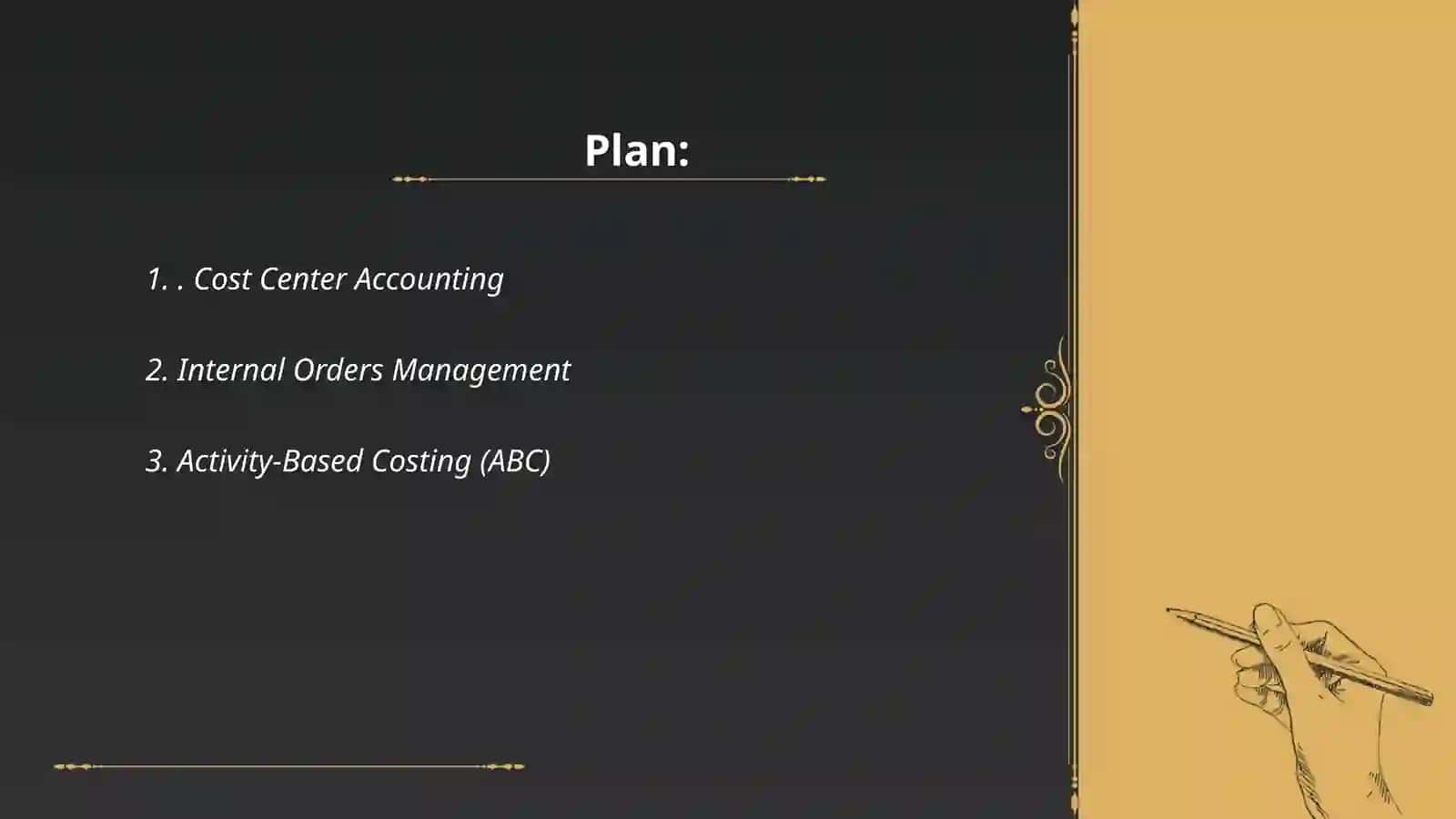 SAP CO (Controlling) Cost Management and Profitavility Analysis 2