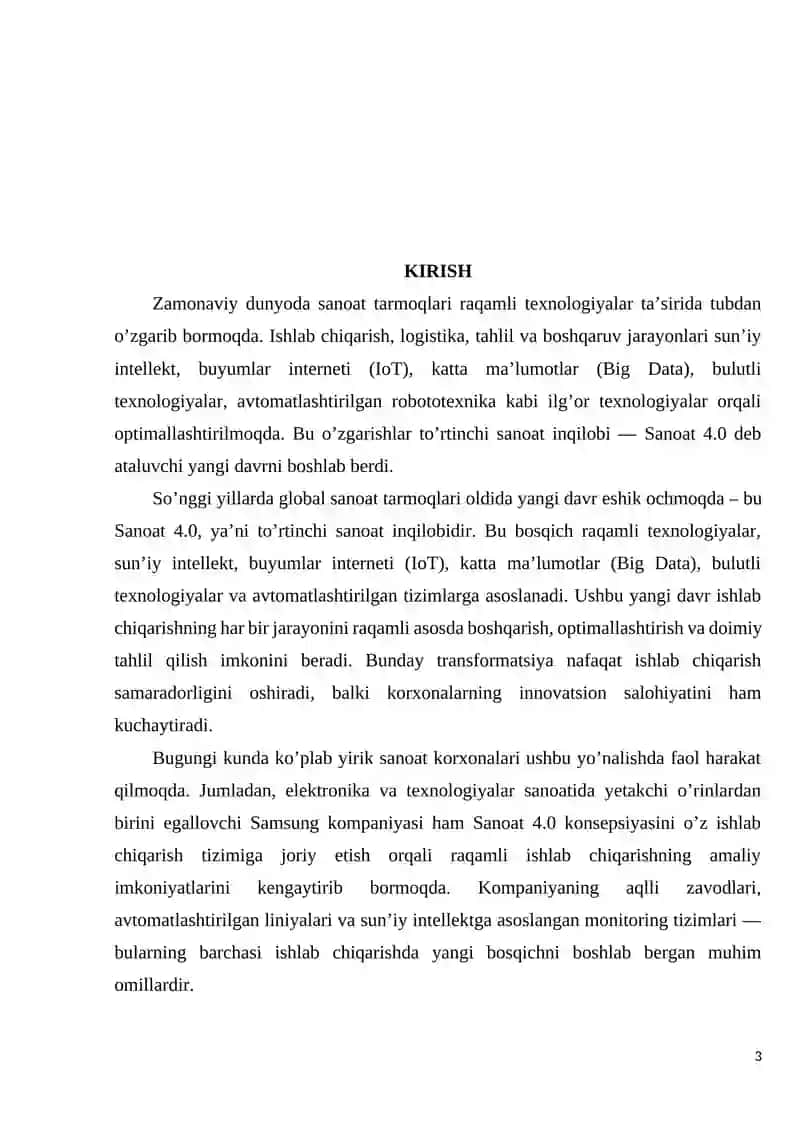 Raqamli ishlab chiqarish va sanoat 4.0 konsepsiyasi 2