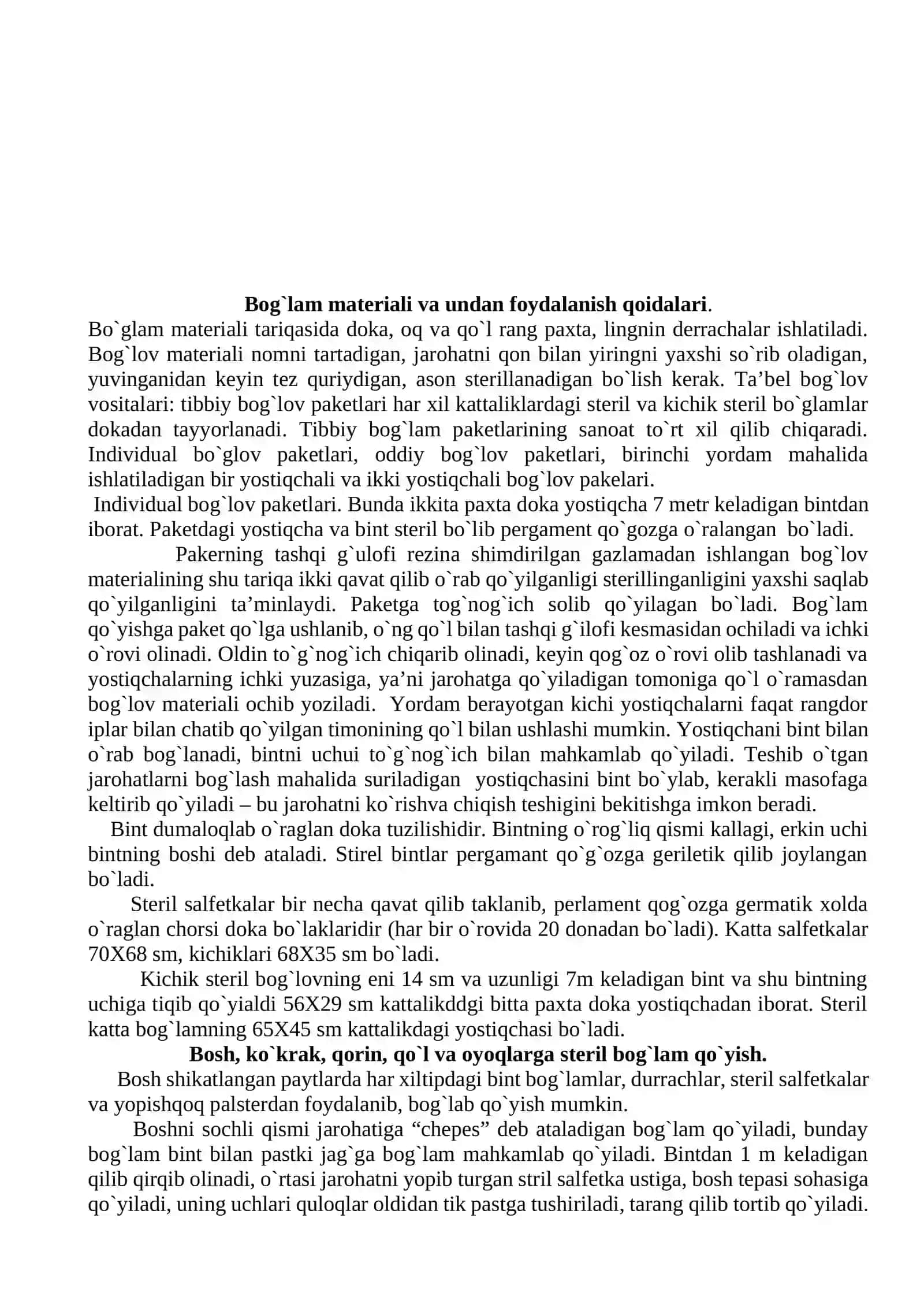 Jarohatlanganda beriladigan birinchi tibbiy yordam 2