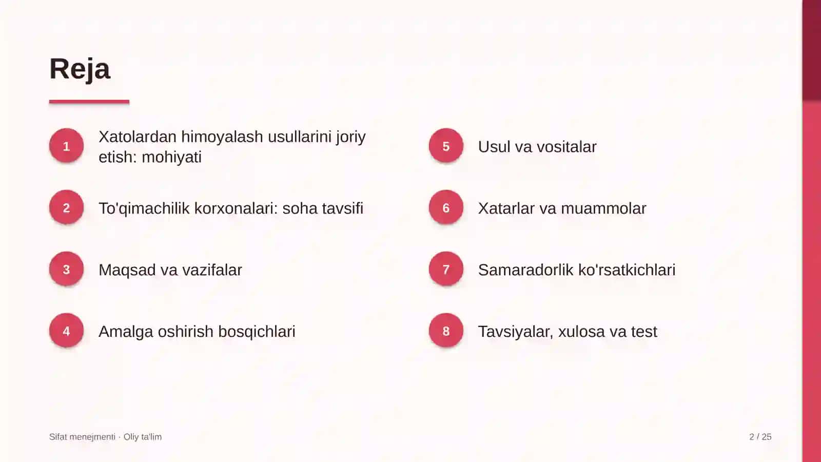 to'qimachilik korxonalarida xatolardan himoyalash usullarini joriy etish 7083 2