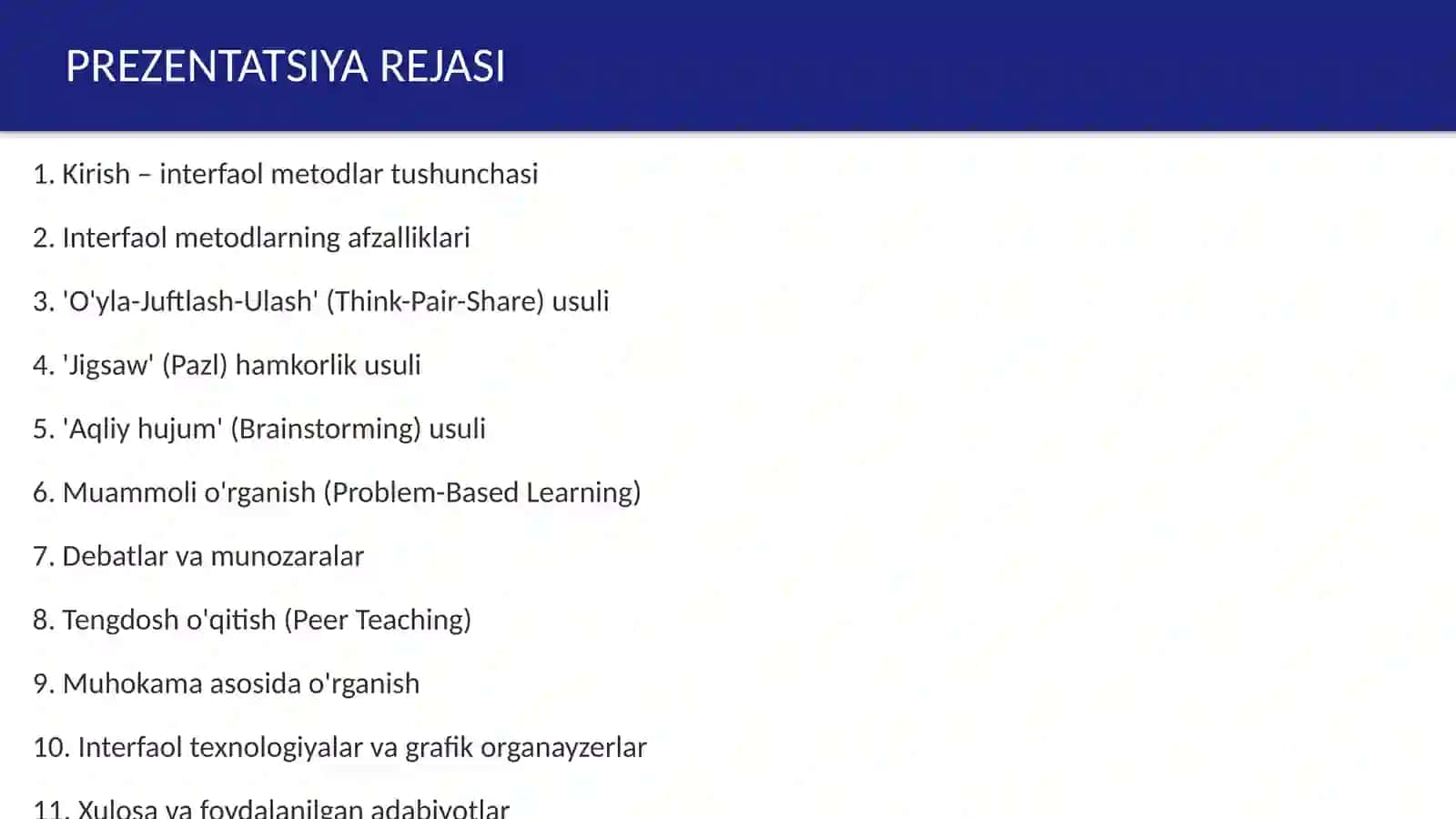 O'qitishda interfaol metodlar 2
