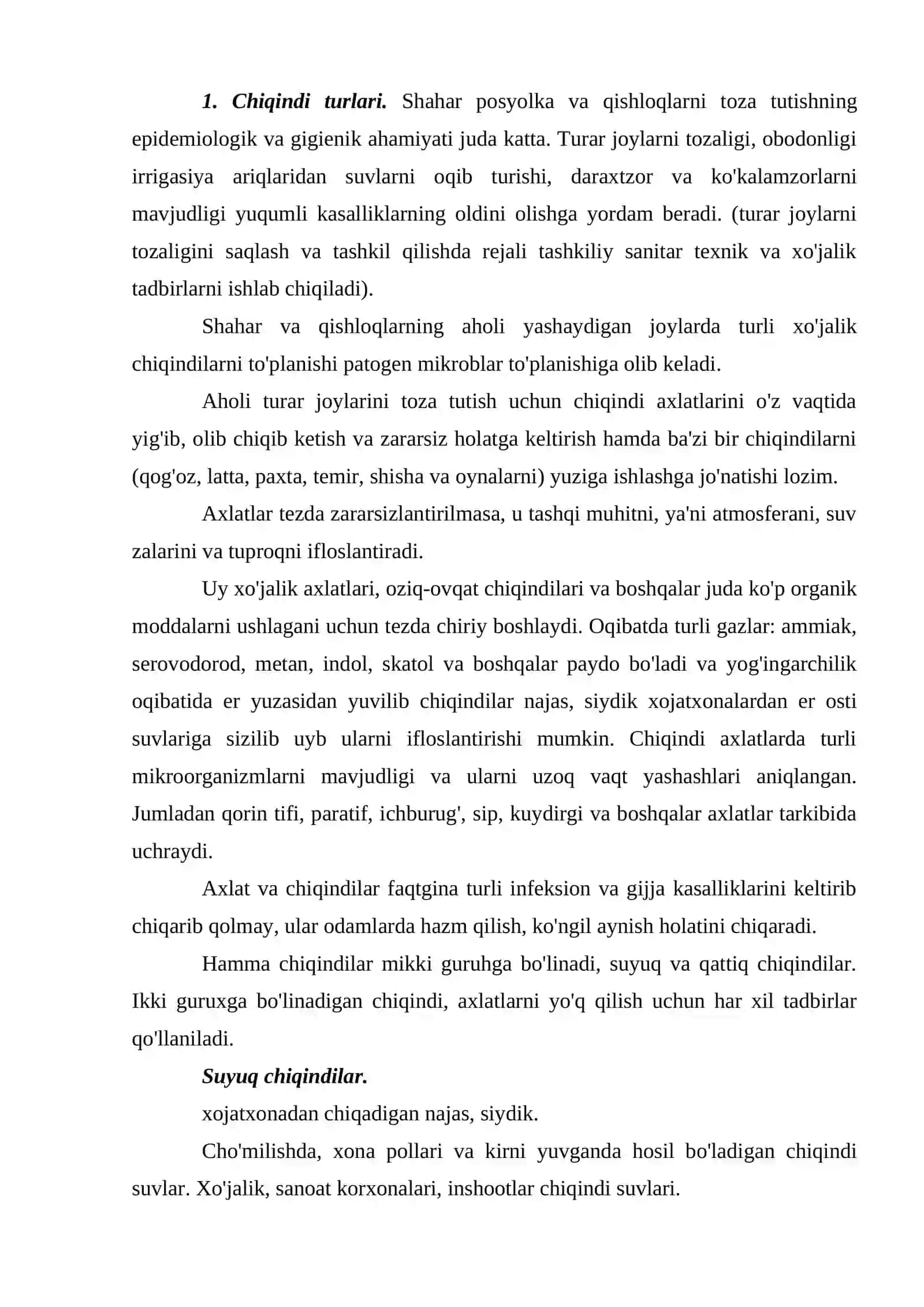 Chiqindilar ekologiyasi 2
