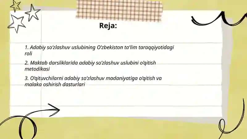 Grammatika: Adabiy so’zlashuv uslubi 2