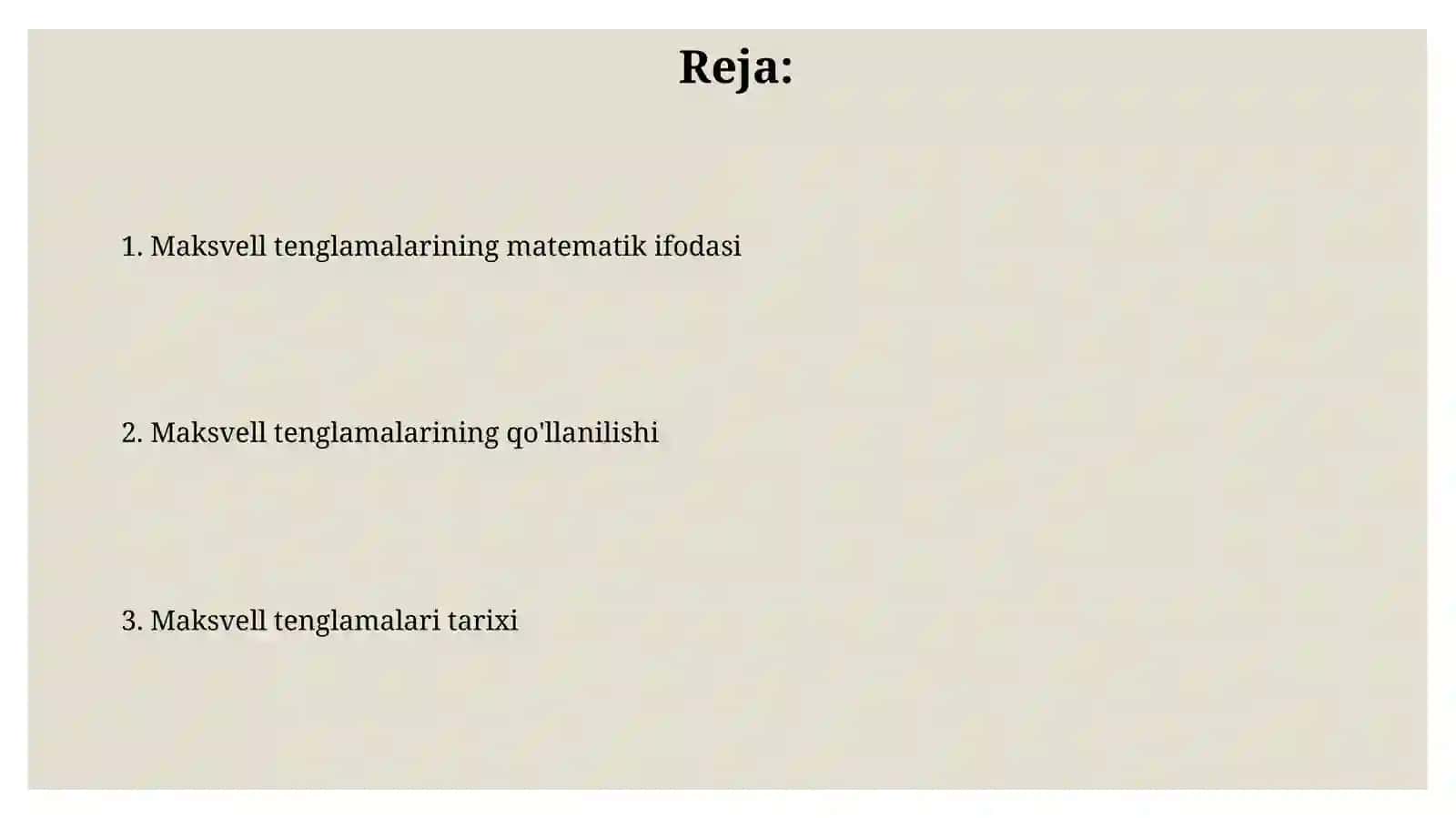 Maksevell tenglamalari 2