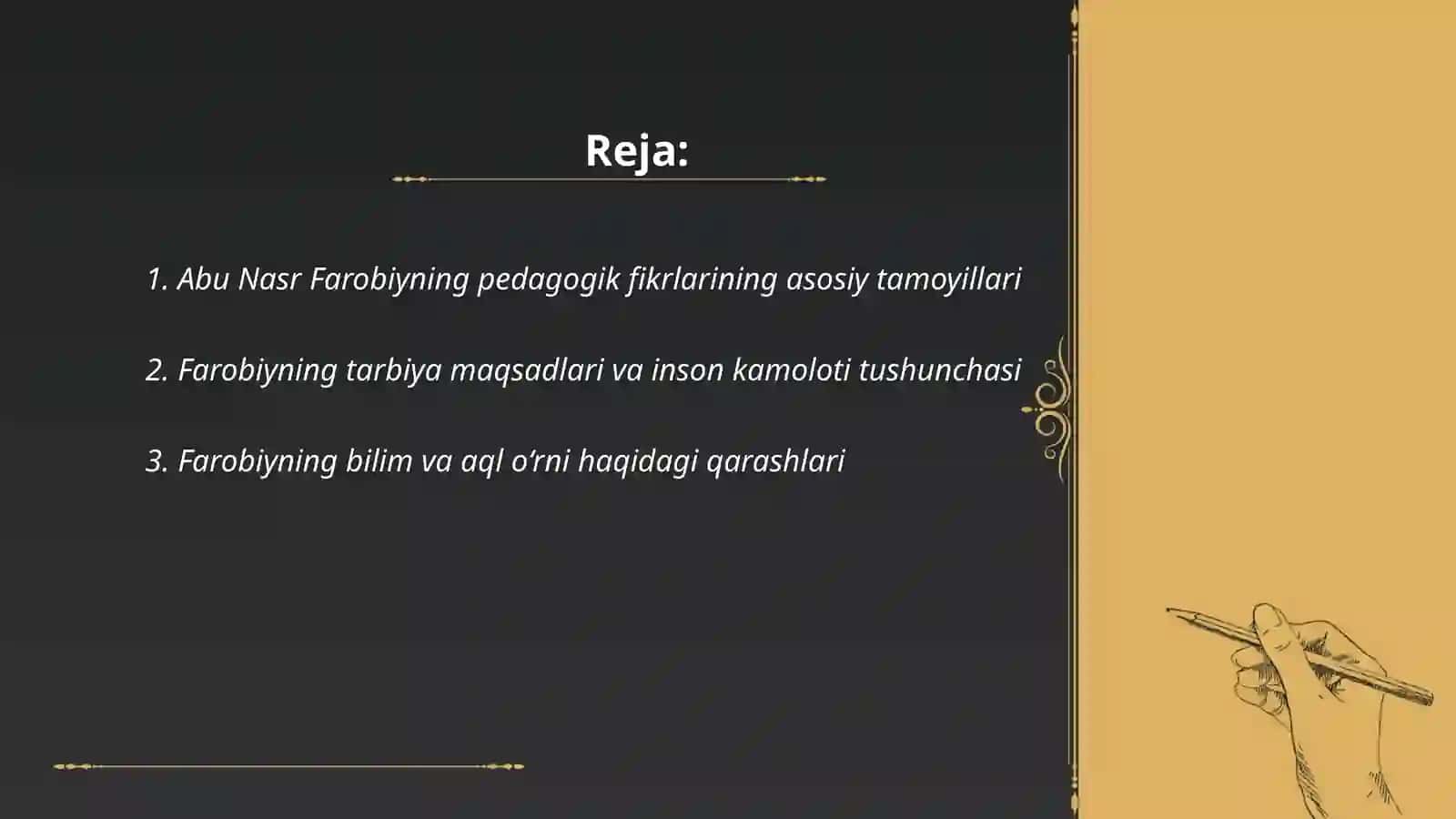 Abu Nasr Farobiyning pedogogik qarashlari 2