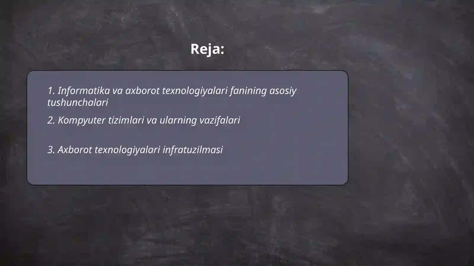 Informatika va axborot texnologiyalari fani predmeti va vazifalari 2