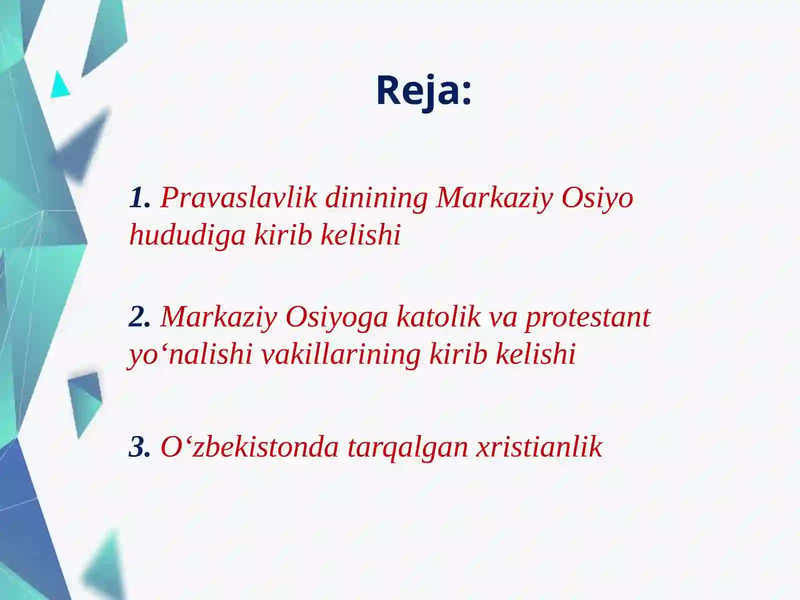 Markaziy Osiyoda provaslavlik dinining yoyilishi 2