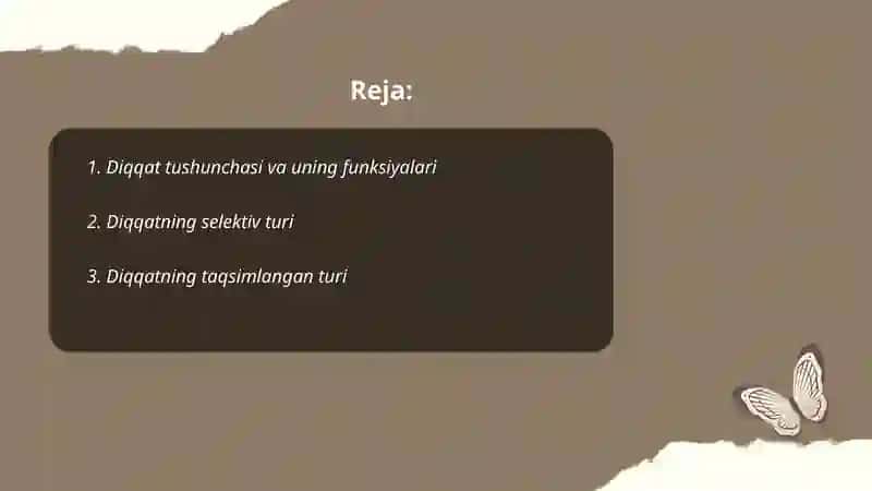 Diqqat turlari va uning xususiyatlari 2