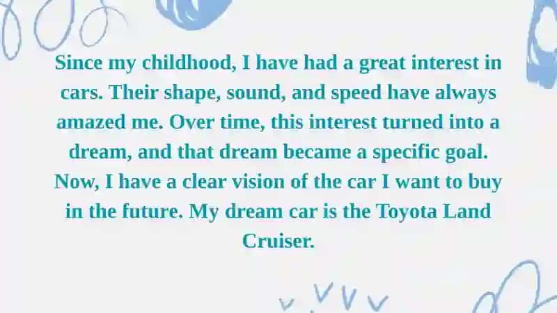 The car i want to buy 2
