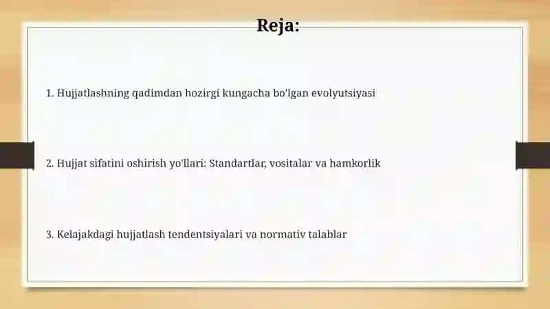 Hujjatchilik tarixi va uning takomillashuvi 2