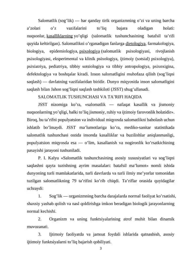 Sog’lom avlodni tarbiyalash va sog’likni himoya qilish yo’lida olib borayotgan ishlari 2