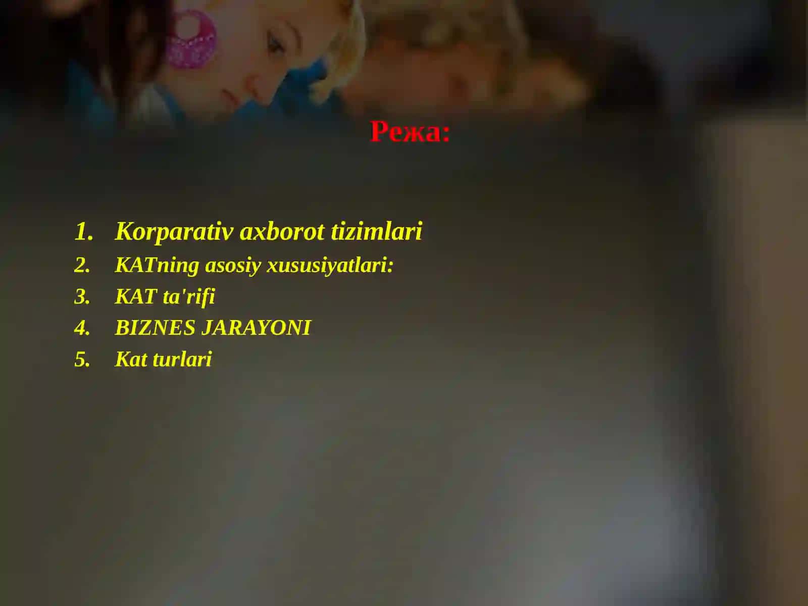 Axborotni ishlab chiqishni tashkil etish tizimlari..ppt 2