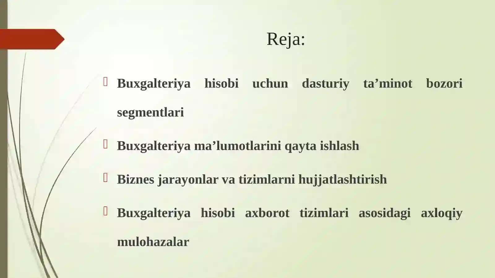 Buxgalteriya axborot tizimlari 2