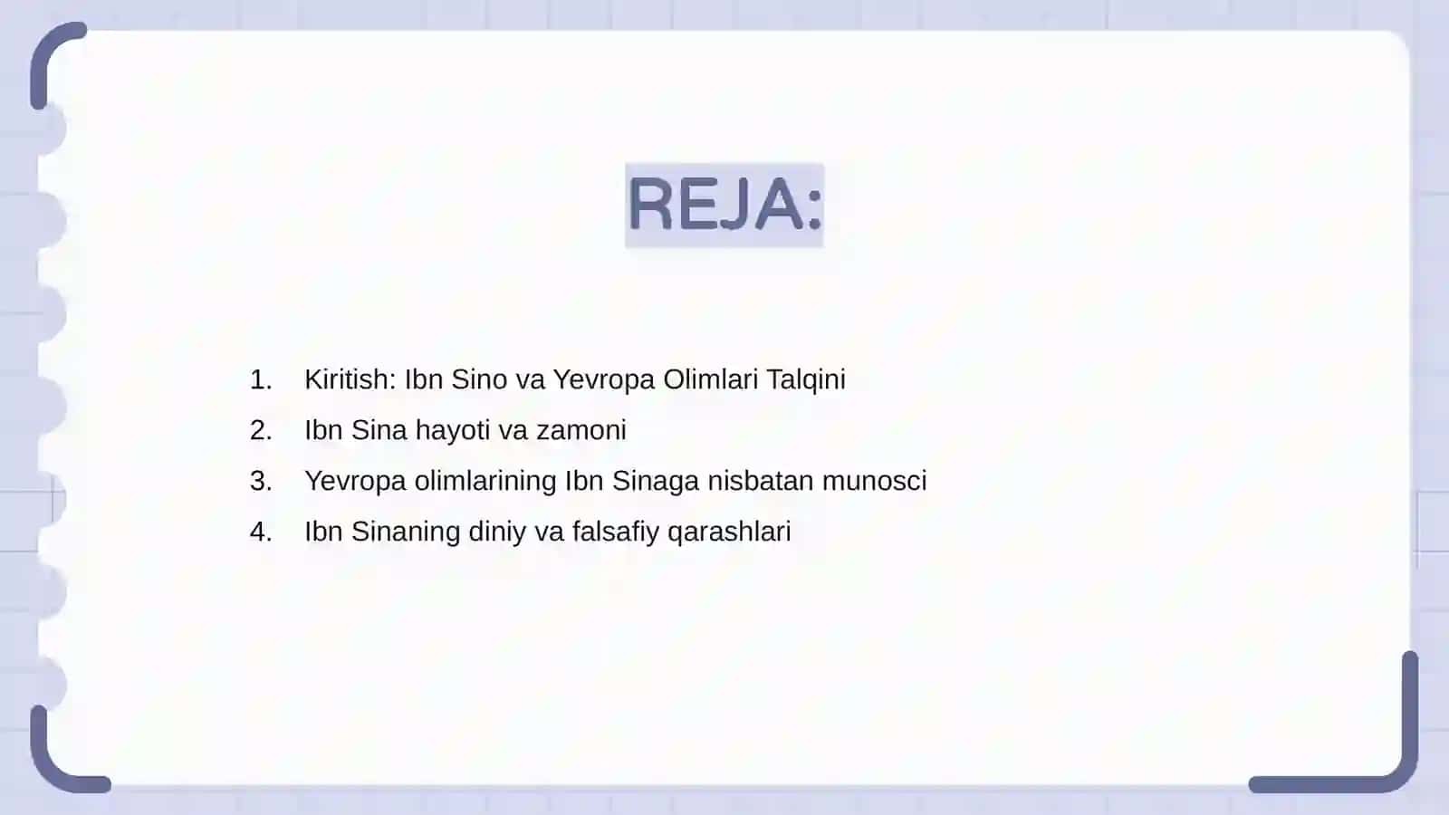 Ibn Sino va Yevropa Olimlari Talqini 2