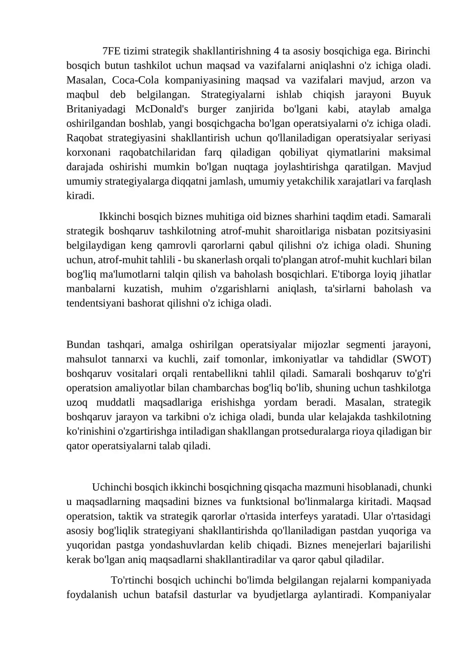 Strategiya va operativ boshqaruv o'rtasidagi bog'liqlik 2