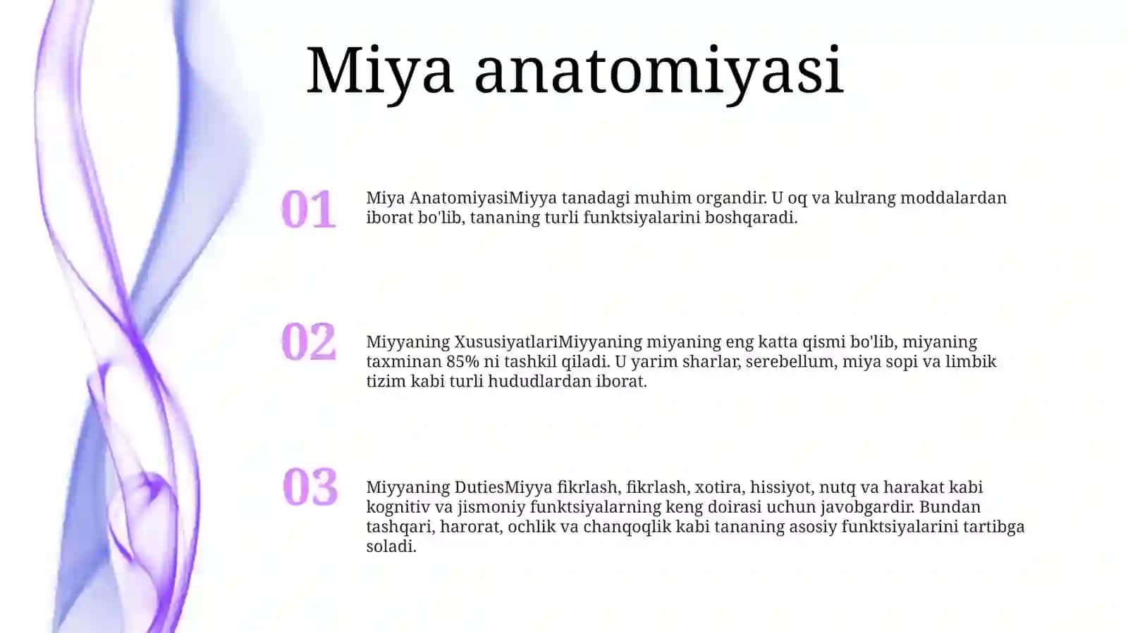 Miyya Va Uning Xususiyatlari 2