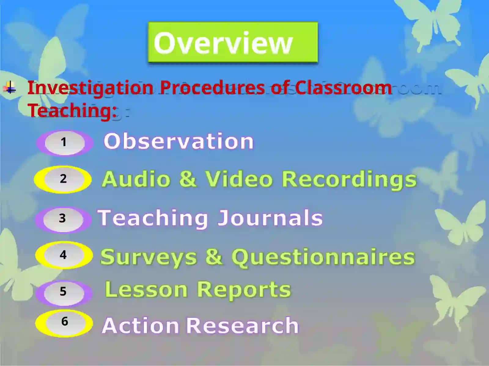 CLASSROOM INVESTIGATION 2