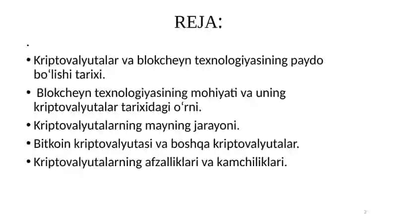 KRIPTOVALYUTALAR 2