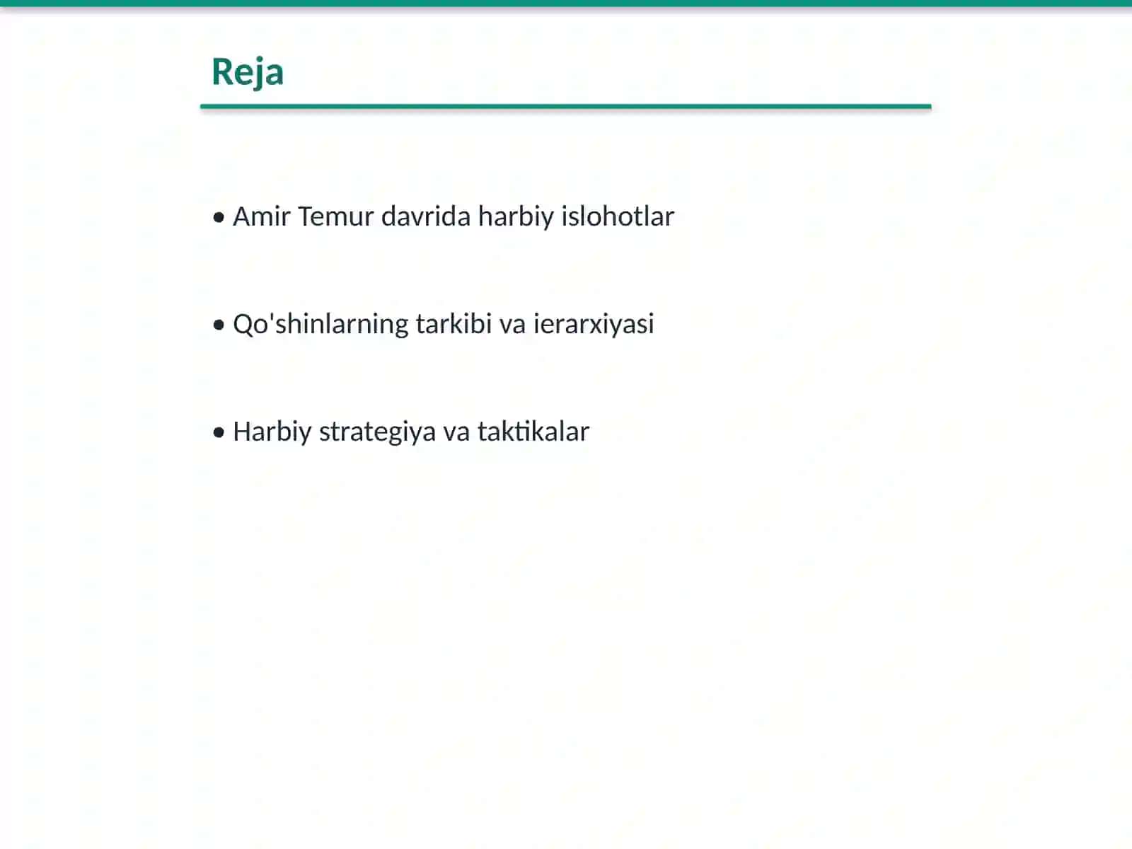Amir Temur saltanatida qo'shin tuzilishi 2