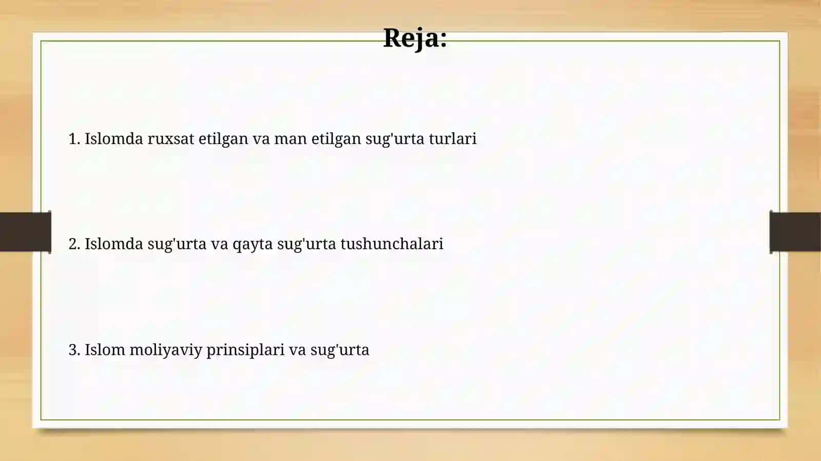 Islomda takoful va qayta sug‘urtalash 2
