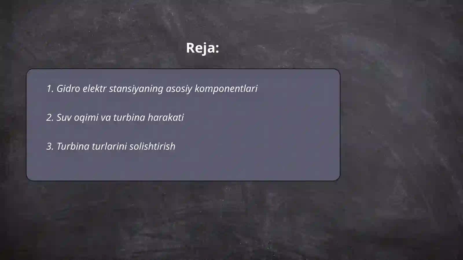 Gidro elektr stansiyasining ishlash prinsipi 2