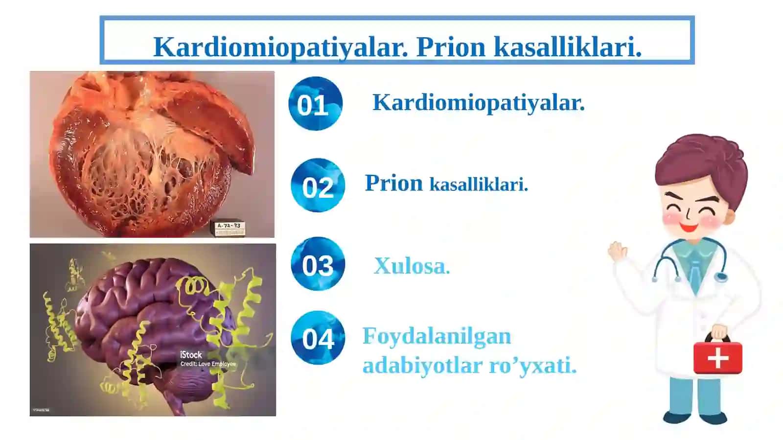 Kardiomiopatiyalar. Prion kasalliklari 2