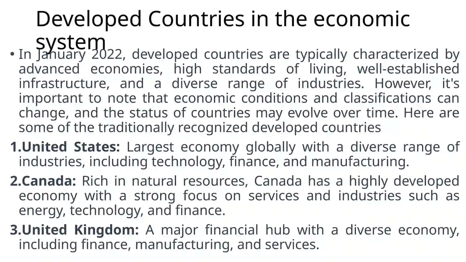 World Economy 2