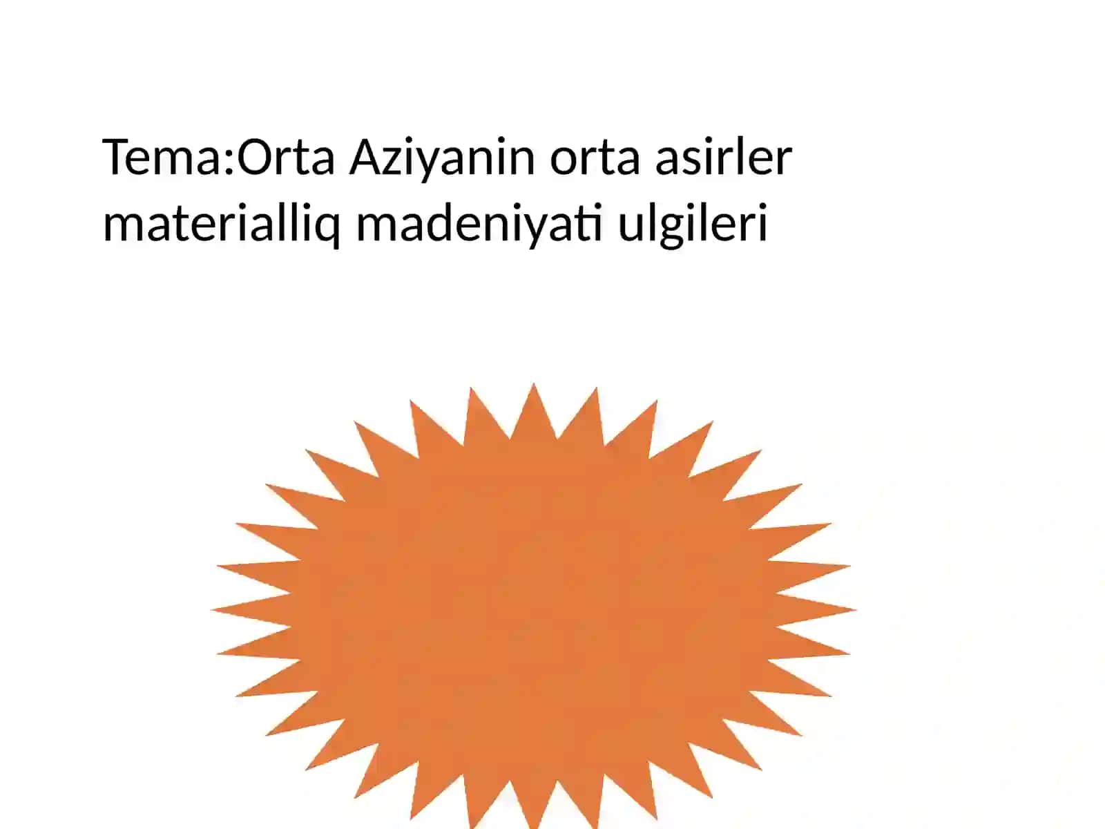 Orta Asiya Materialliq Madeniyat 2