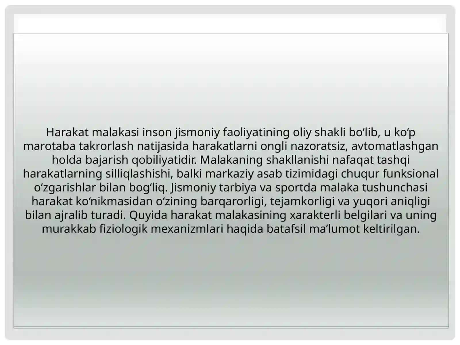 Harakat malakasi 2