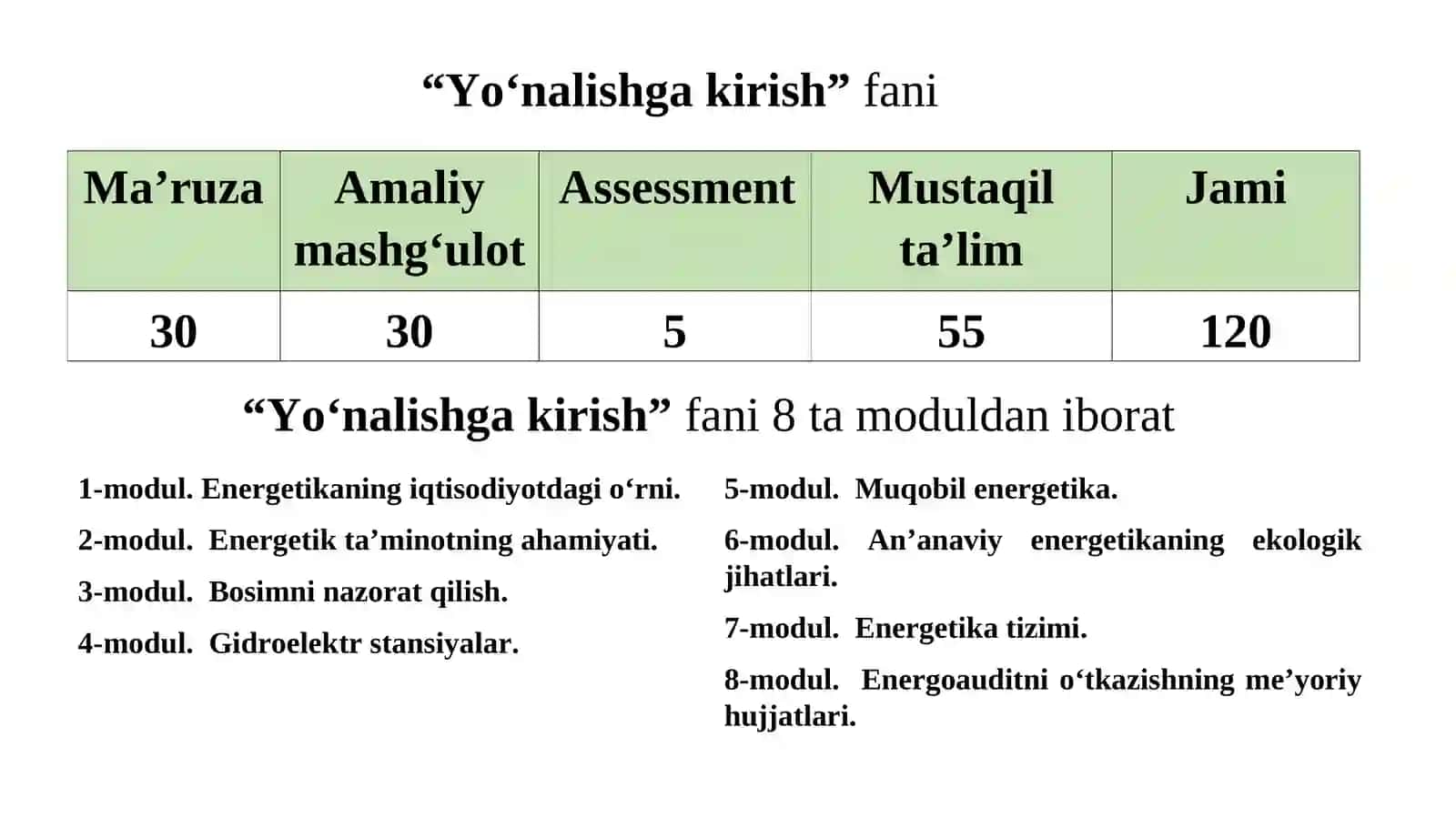 Energiya tejamkorlik va energoaudit 2